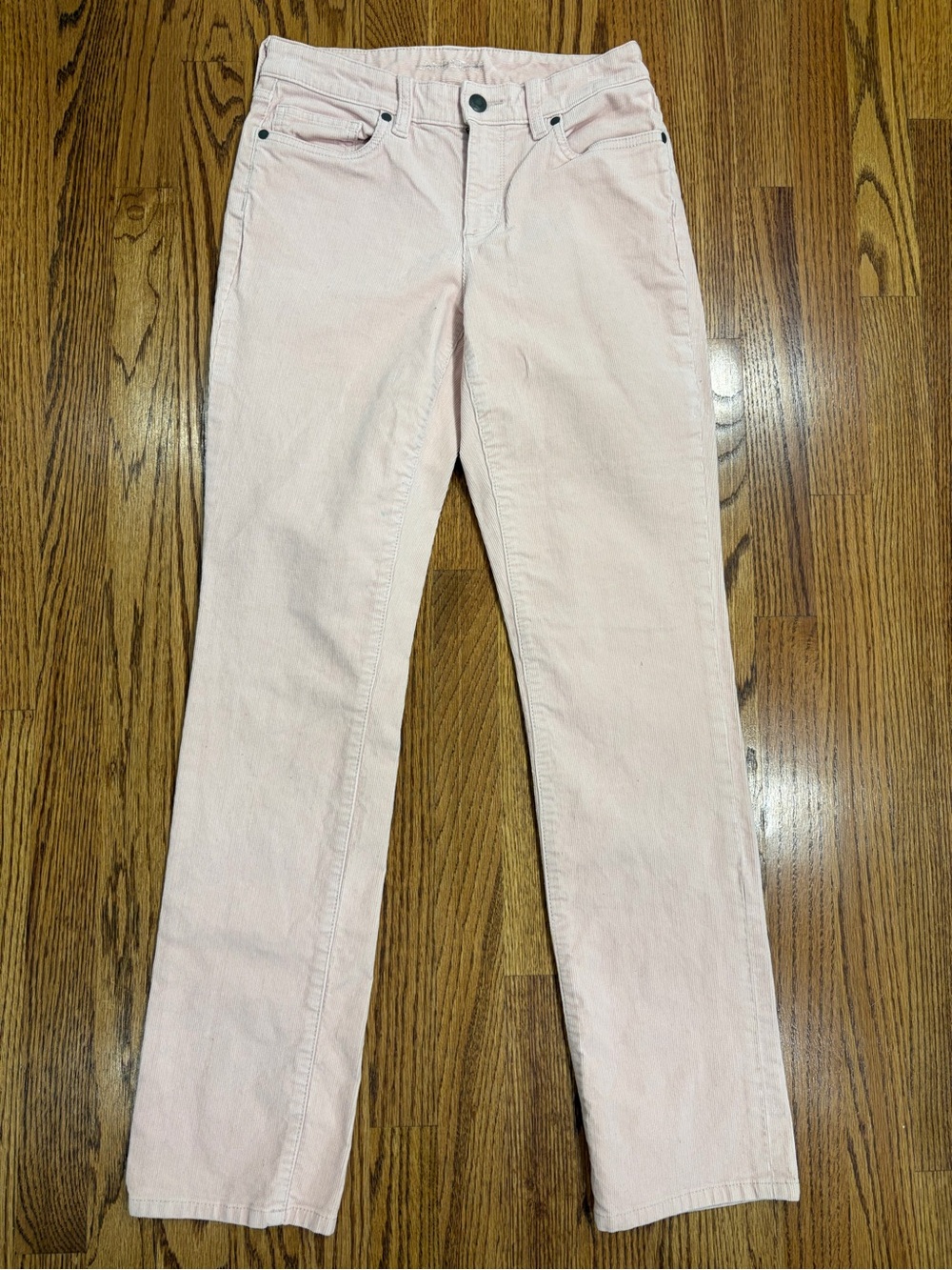 Lands' End Pale Pink Straight-Leg Corduroy Pants (2)